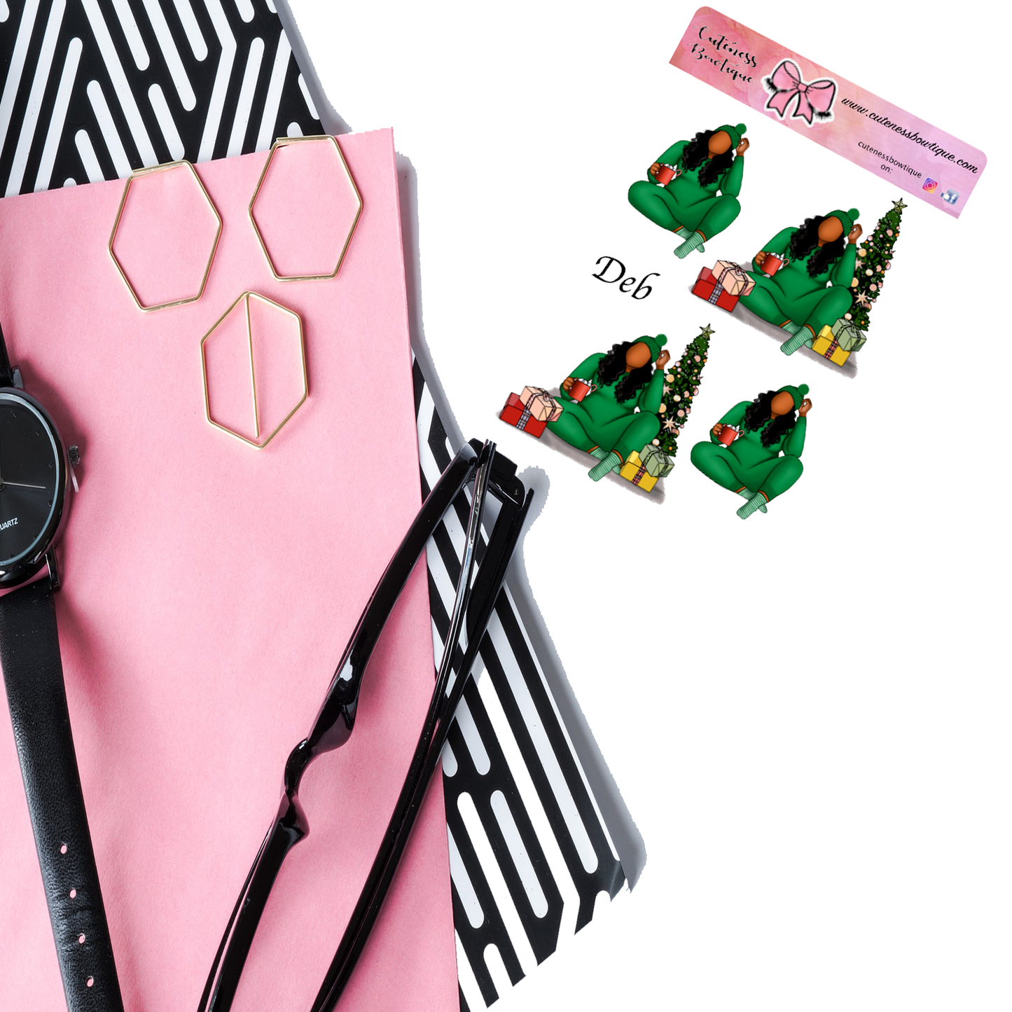 The Cuteness Doll Collection Sticker Sheet | Cuteness Planner Stickers for Agendas, Planners, Notebooks, Dividers | DEB