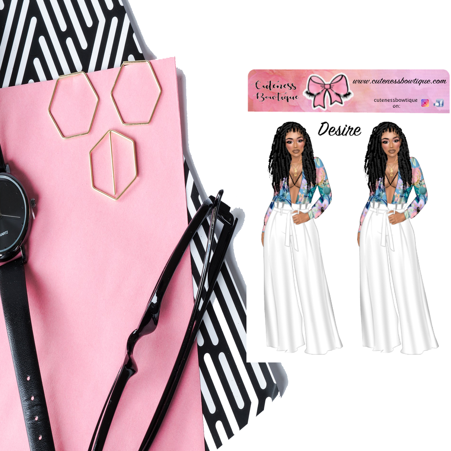 The Cuteness Squad Sticker Sheet | Cuteness Planner Stickers for Agendas, Planners, Notebooks, Dividers | DESIRE