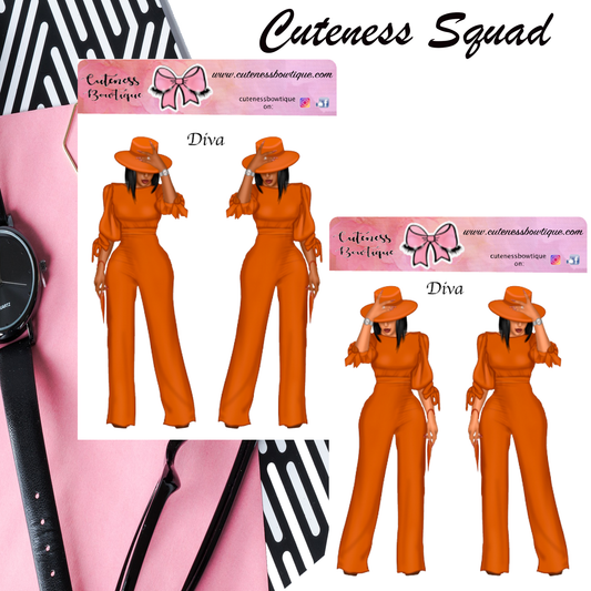 The Cuteness Squad Sticker Sheet | Cuteness Planner Stickers for Agendas, Planners, Notebooks, Dividers | DIVA