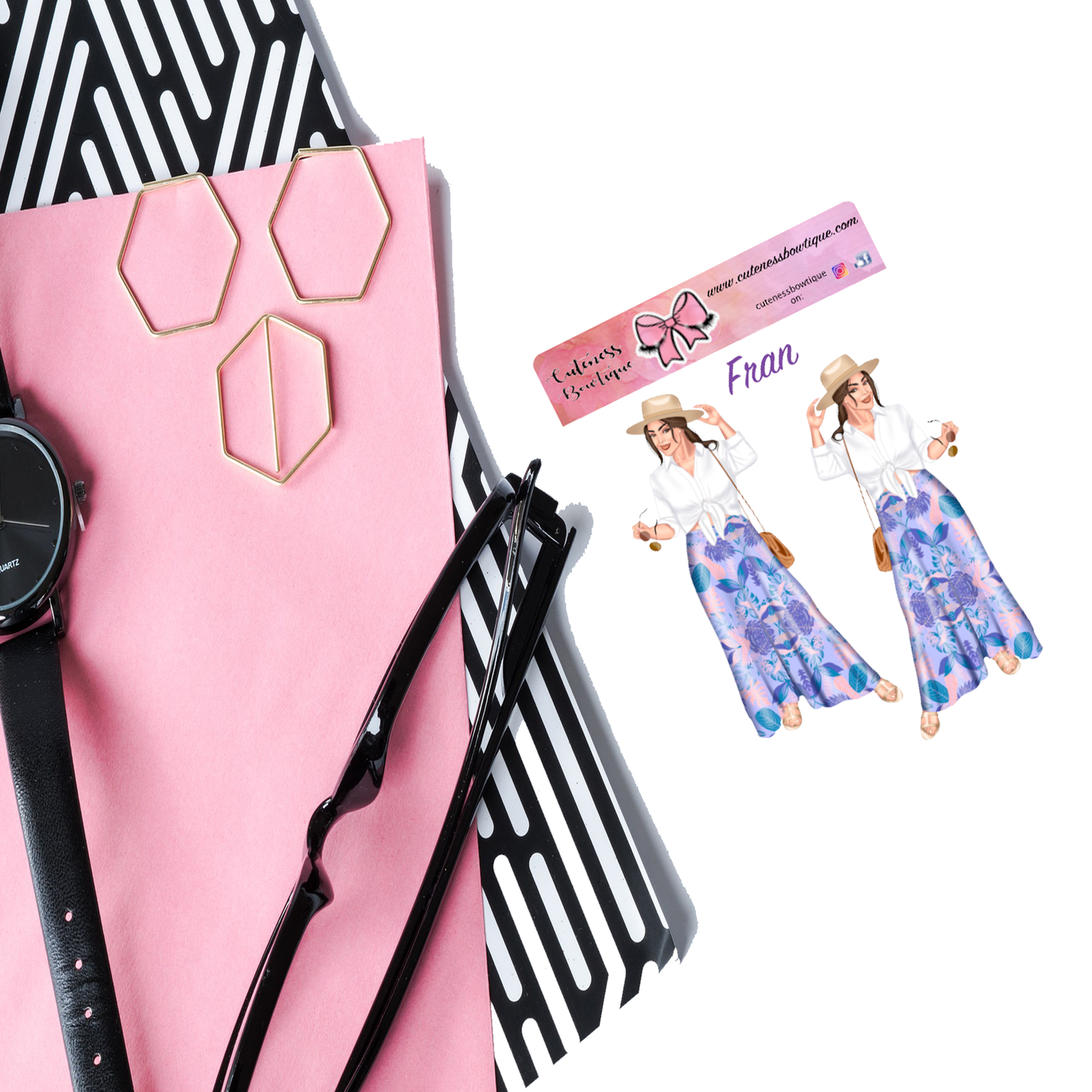 The Cuteness Doll Collection Sticker Sheet | Cuteness Planner Stickers for Agendas, Planners, Notebooks, Dividers | FRAN