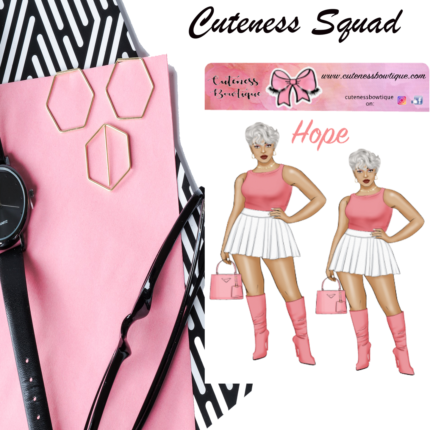 The Cuteness Squad Sticker Sheet | Cuteness Planner Stickers for Agendas, Planners, Notebooks, Dividers | HOPE