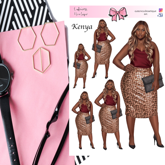 The Cuteness Doll Collection Sticker Sheet | Cuteness Planner Stickers for Agendas, Planners, Notebooks, Dividers | KENYA