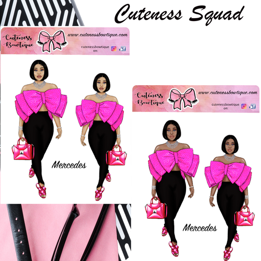 The Cuteness Squad Sticker Sheet | Cuteness Planner Stickers for Agendas, Planners, Notebooks, Dividers | MERCEDES