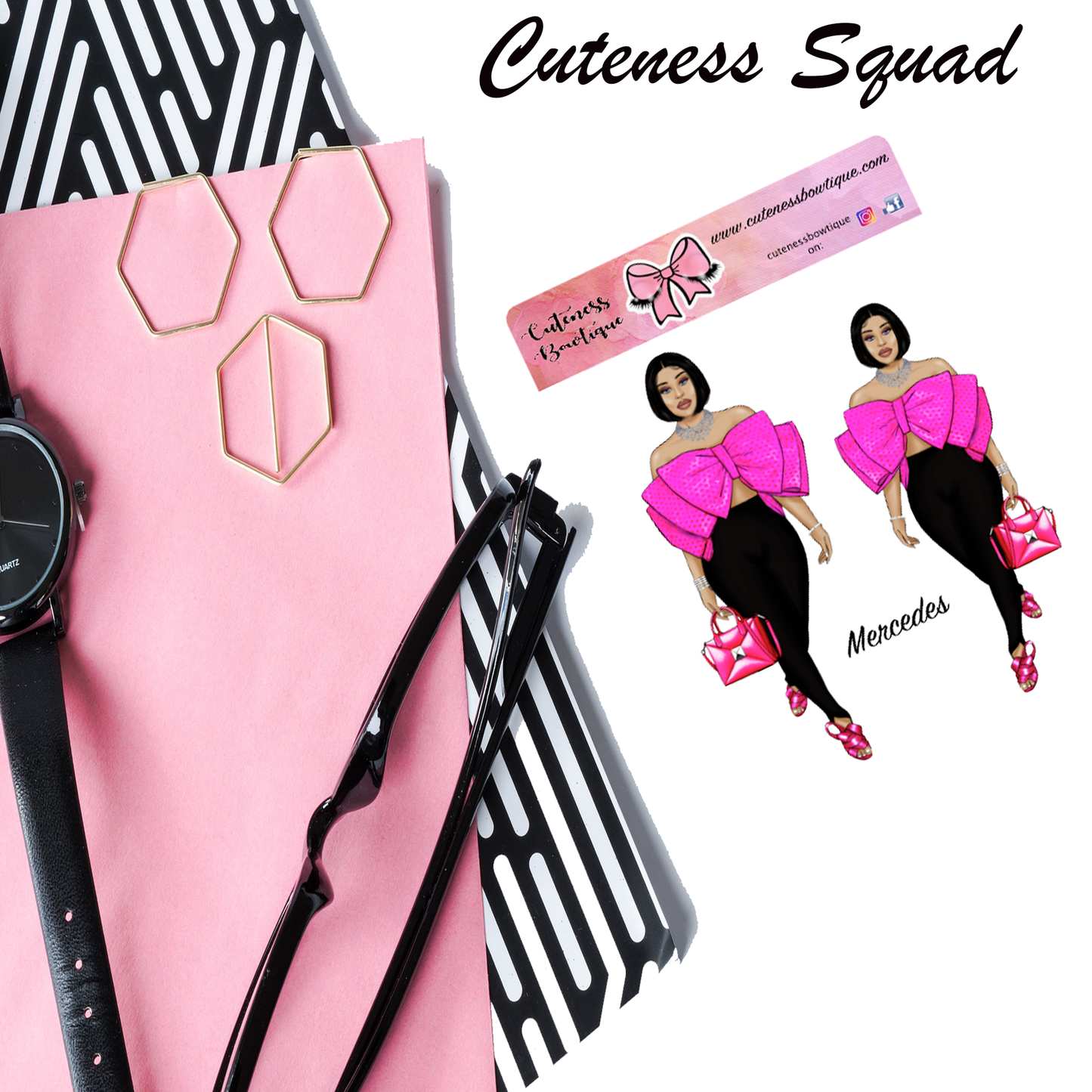 The Cuteness Squad Sticker Sheet | Cuteness Planner Stickers for Agendas, Planners, Notebooks, Dividers | MERCEDES
