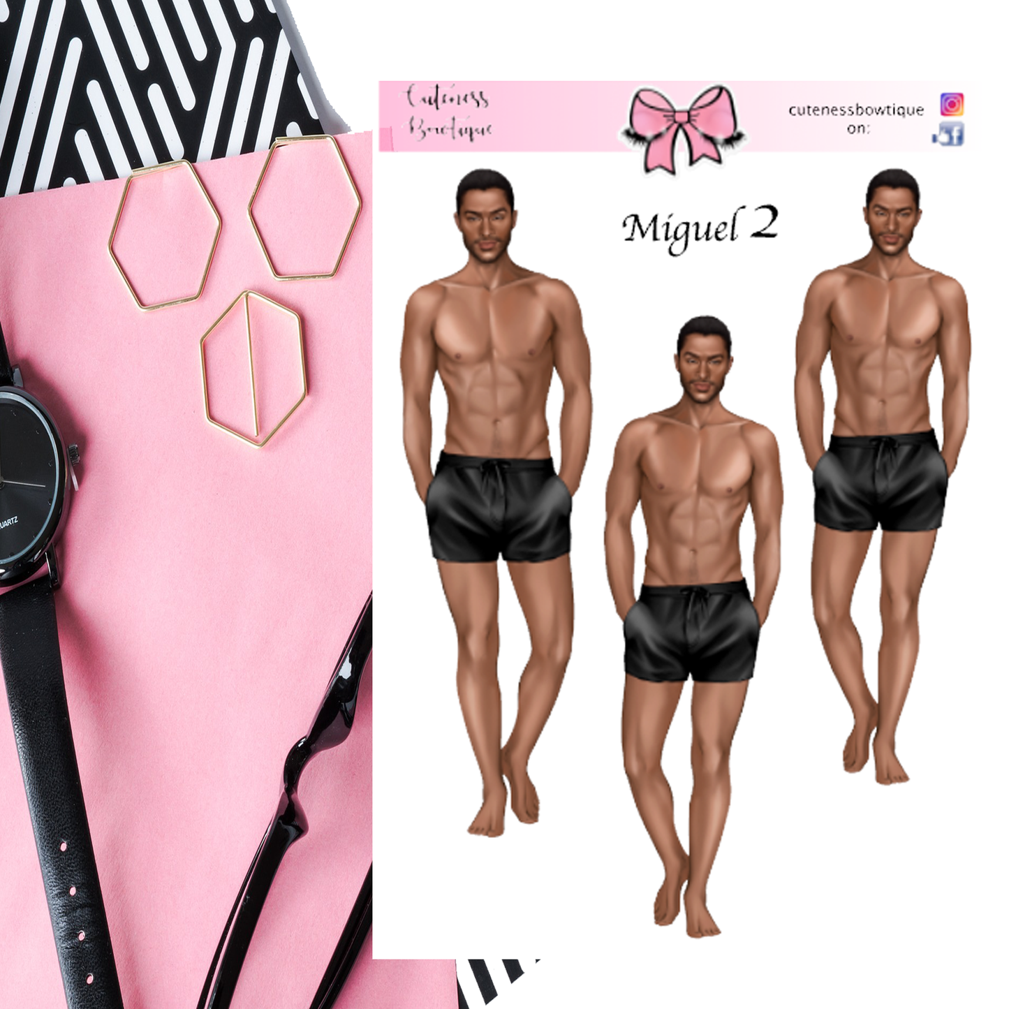 The Cuteness Doll Collection Sticker Sheet | Cuteness Planner Stickers for Agendas, Planners, Notebooks, Dividers | MIGUEL & MIGUEL 2