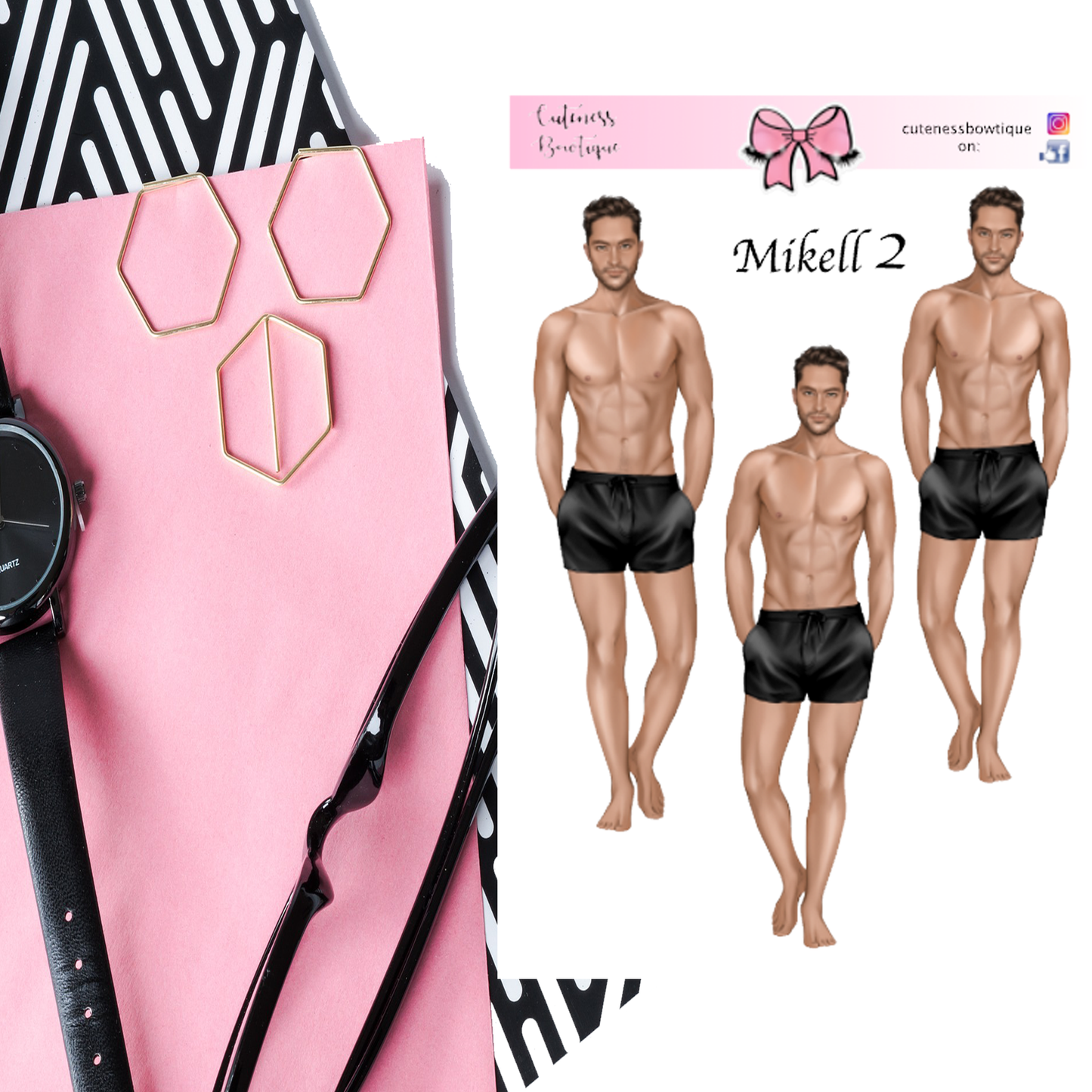 The Cuteness Doll Collection Sticker Sheet | Cuteness Planner Stickers for Agendas, Planners, Notebooks, Dividers | MIKELL & MIKELL 2