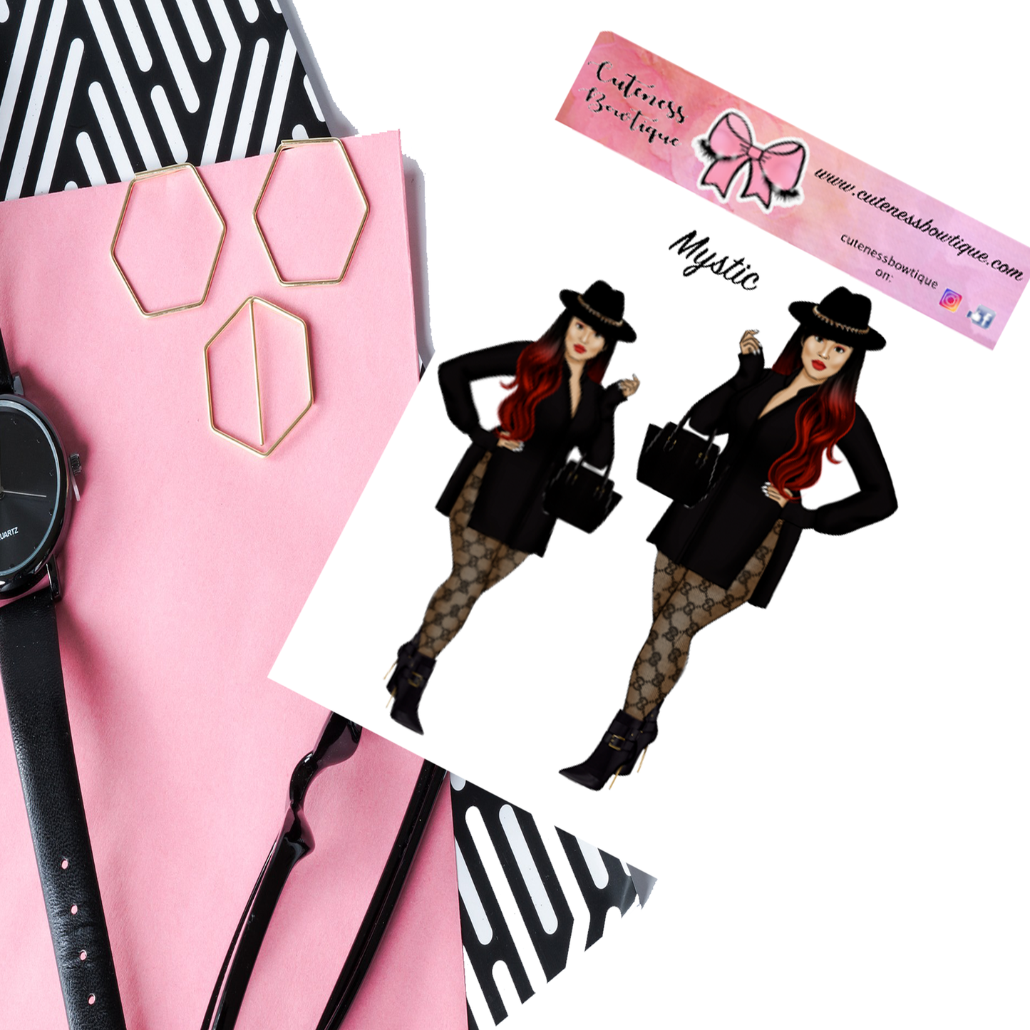 The Cuteness Squad Sticker Sheet | Cuteness Planner Stickers for Agendas, Planners, Notebooks, Dividers | MYSTIC