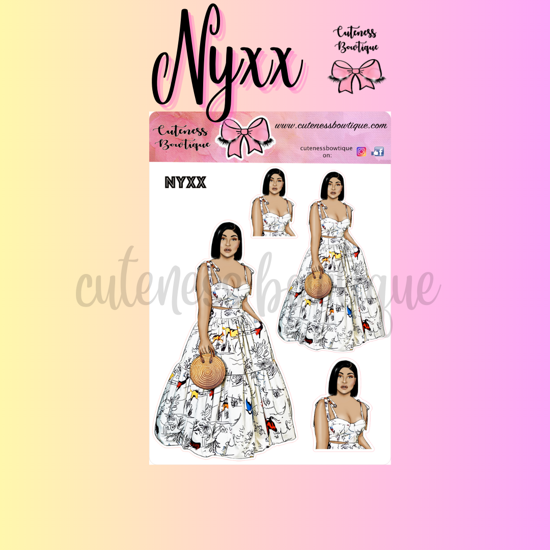 The Cuteness Squad Sticker Sheet | Cuteness Planner Stickers for Agendas, Planners, Notebooks, Dividers | NYXX