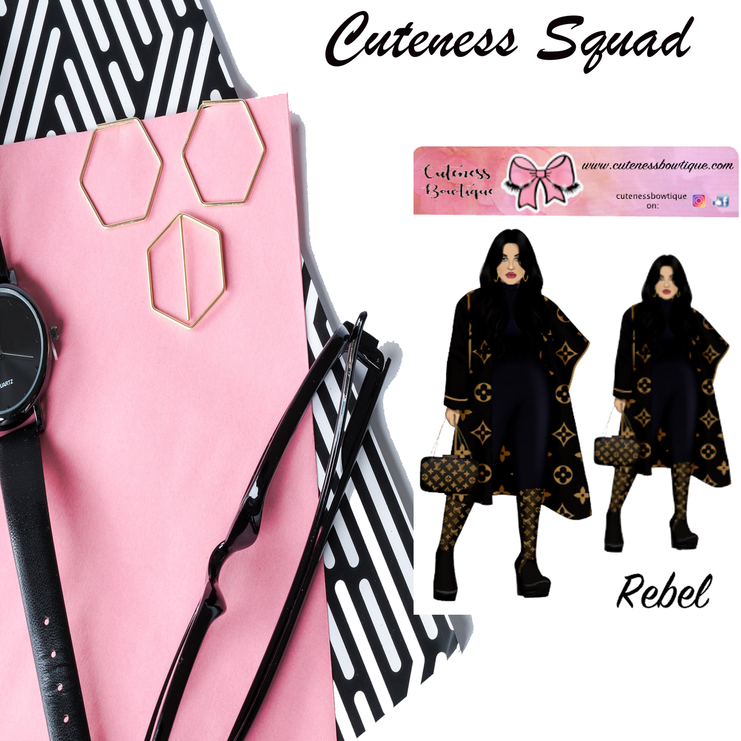 The Cuteness Squad Sticker Sheet | Cuteness Planner Stickers for Agendas, Planners, Notebooks, Dividers | REBEL