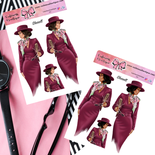 The CHURCH GIRLZ Collection Sticker Sheet | Cuteness Planner Stickers for Agendas, Planners, Notebooks, Dividers | SHARESE