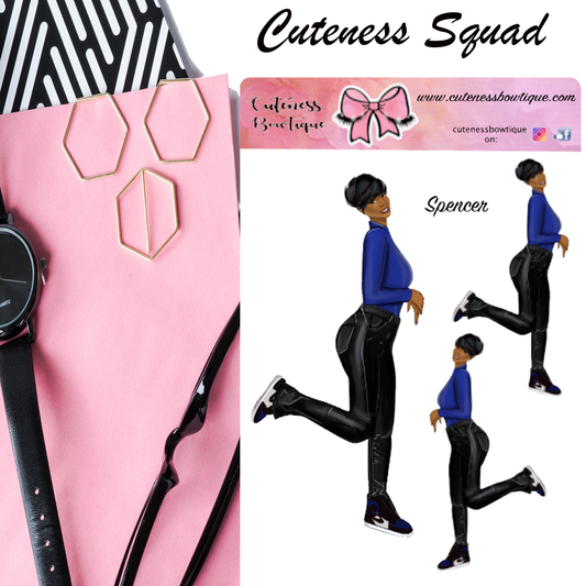 The Cuteness Squad Sticker Sheet | Cuteness Planner Stickers for Agendas, Planners, Notebooks, Dividers | SPENCER