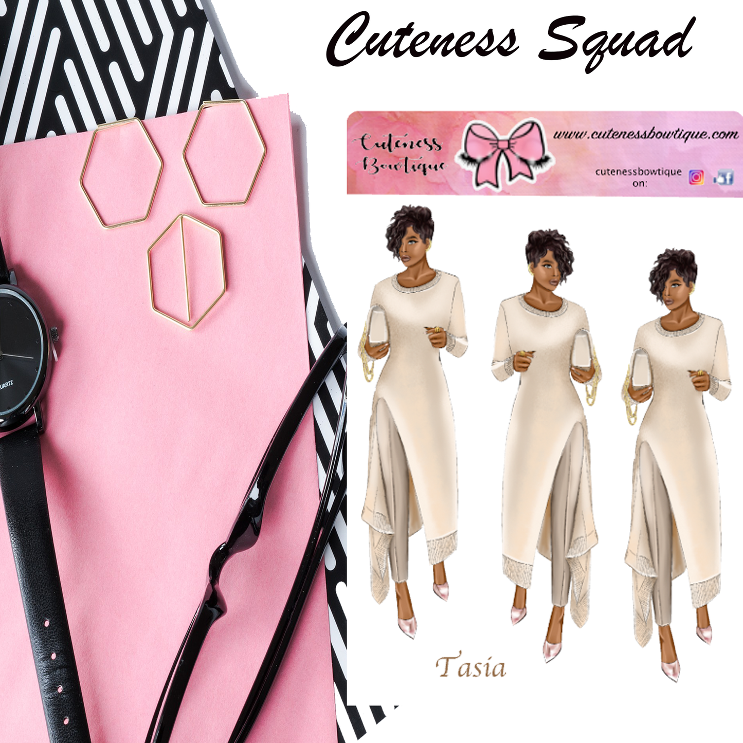 The Cuteness Squad Sticker Sheet | Cuteness Planner Stickers for Agendas, Planners, Notebooks, Dividers | TASIA