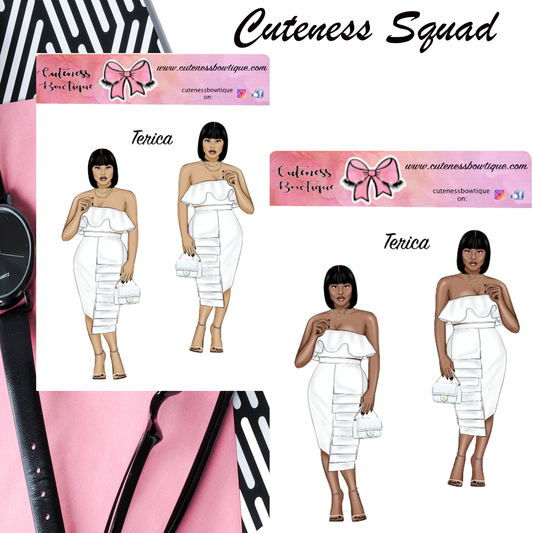 The Cuteness Squad Sticker Sheet | Cuteness Planner Stickers for Agendas, Planners, Notebooks, Dividers | TERICA