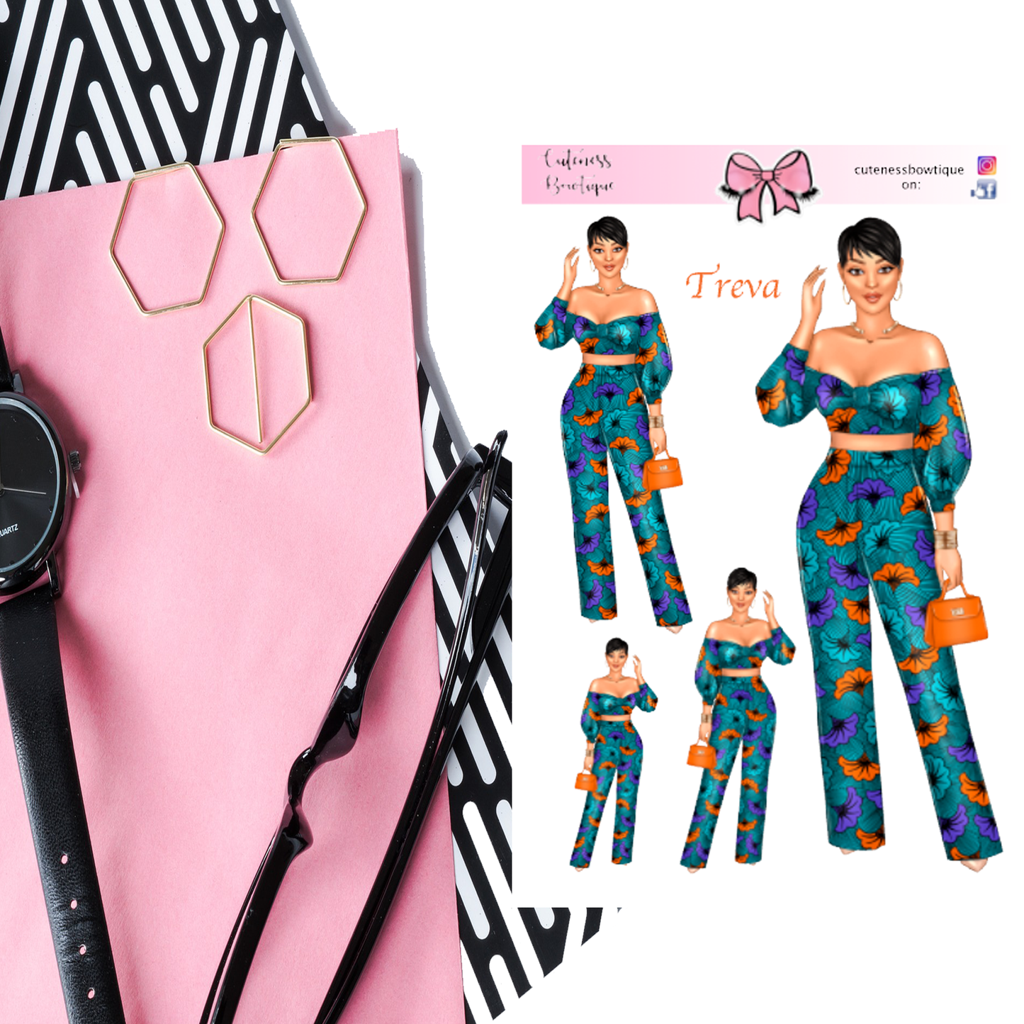 The COLOR ME Collection Sticker Sheet | Cuteness Planner Stickers for Agendas, Planners, Notebooks, Dividers | TREVA TURQ