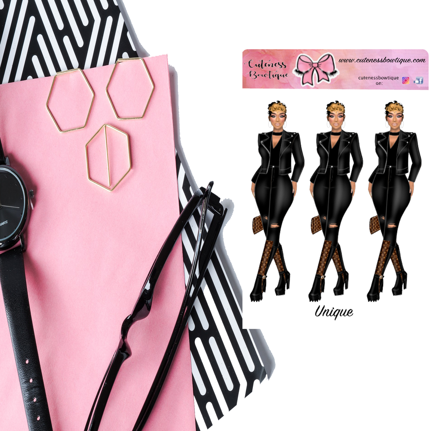 The Cuteness Squad Sticker Sheet | Cuteness Planner Stickers for Agendas, Planners, Notebooks, Dividers | UNIQUE