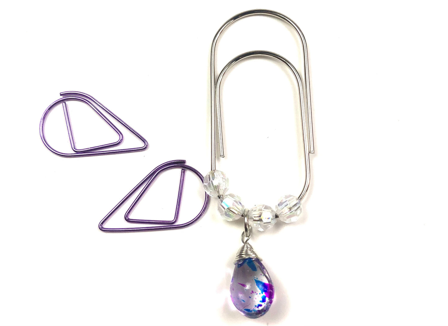 Cuteness Bundle | Glam Pen | Sticky Notes | Dangle Paper Clip | Bow Clip