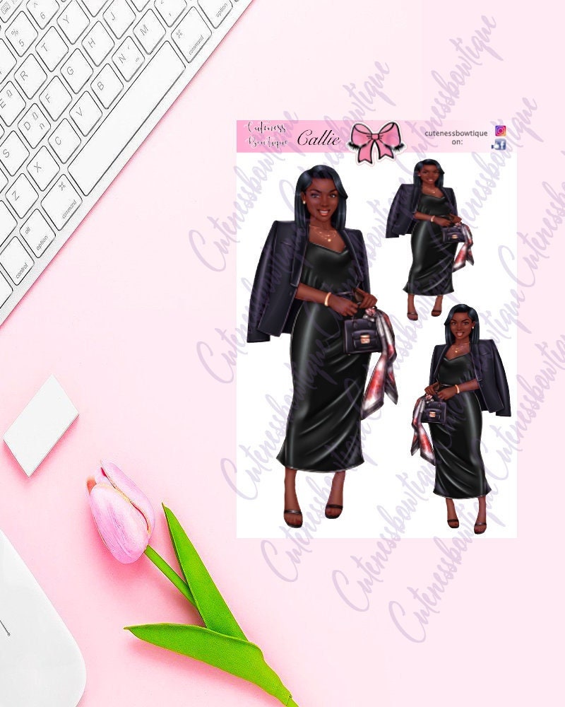 The Cuteness Doll Collection Sticker Sheet | Cuteness Planner Stickers for Agendas, Planners, Notebooks, Dividers | CALLIE