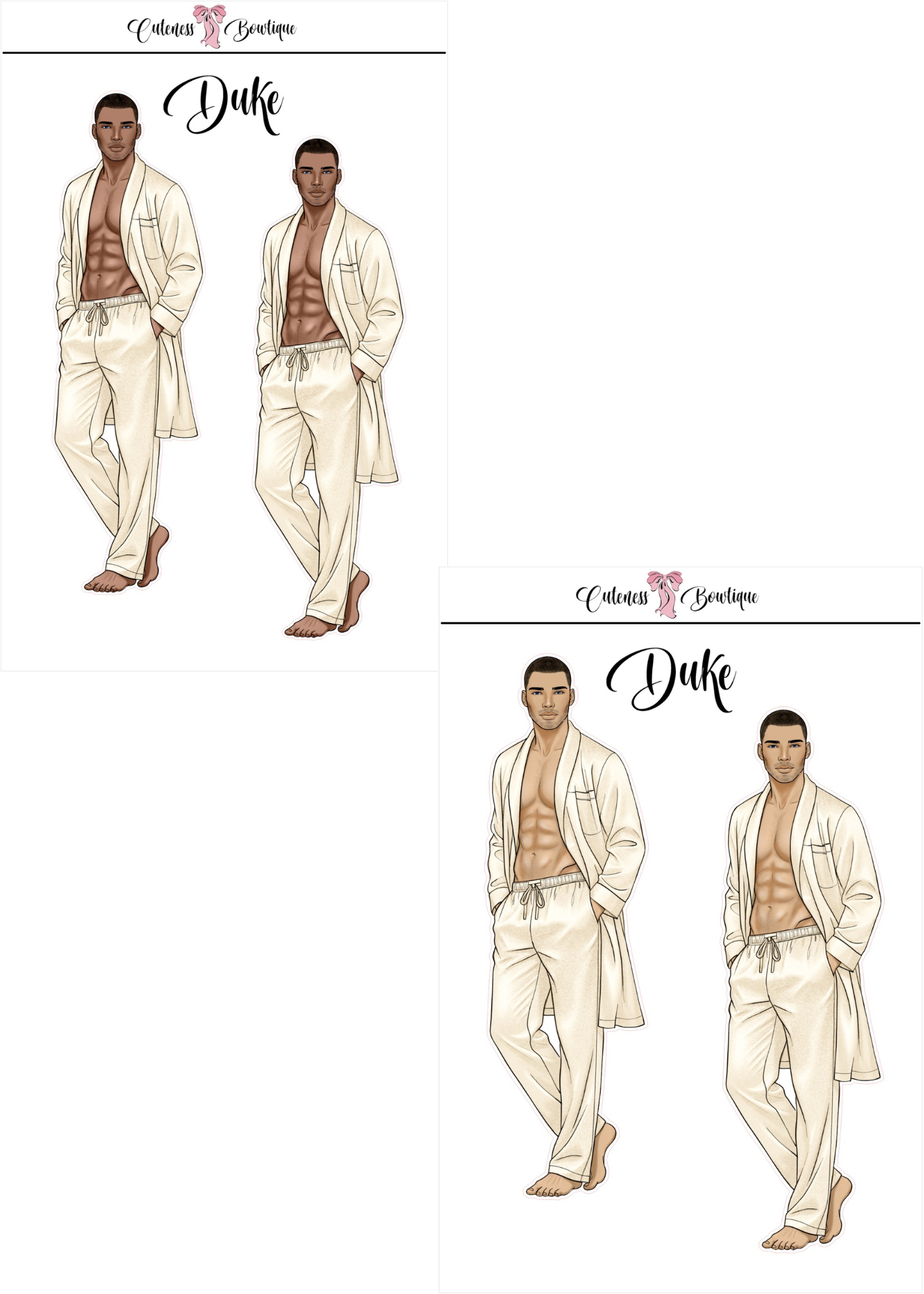 The  CUSTOM Cuteness Doll Collection Sticker Sheet | Cuteness Planner Stickers for Agendas, Planners, Notebooks, Dividers | SAVAGE CUTIES