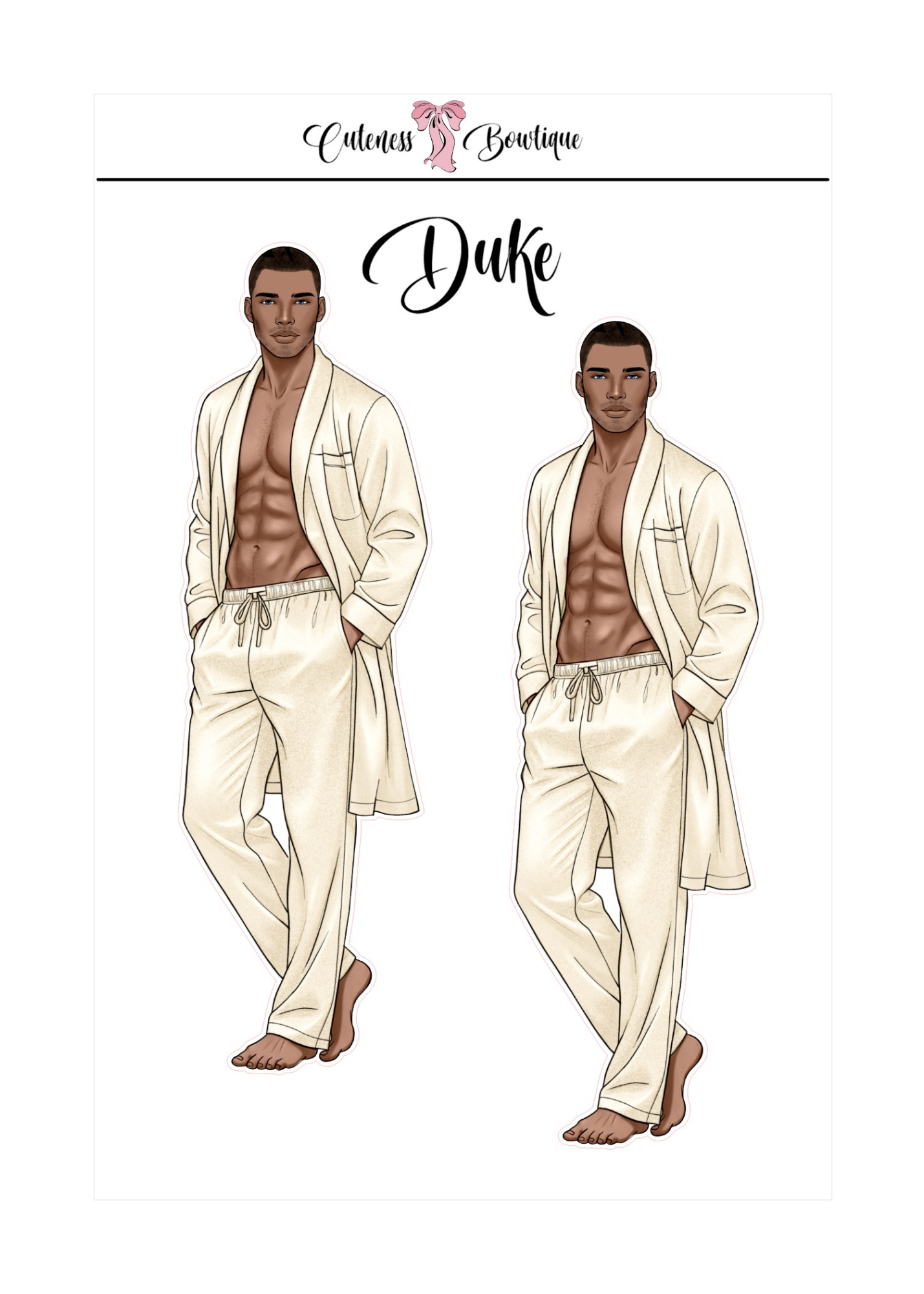 The  CUSTOM Cuteness Doll Collection Sticker Sheet | Cuteness Planner Stickers for Agendas, Planners, Notebooks, Dividers | SAVAGE CUTIES