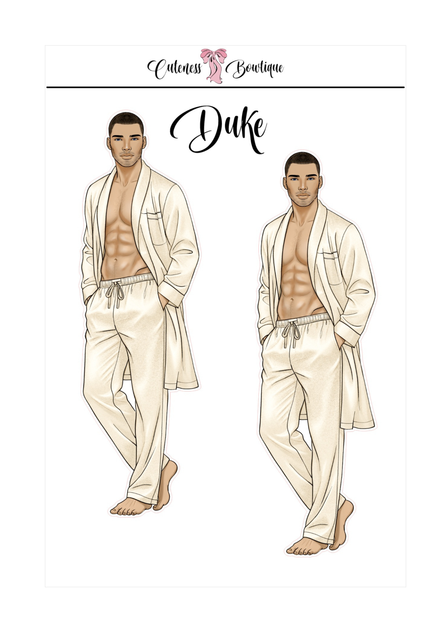 The  CUSTOM Cuteness Doll Collection Sticker Sheet | Cuteness Planner Stickers for Agendas, Planners, Notebooks, Dividers | SAVAGE CUTIES