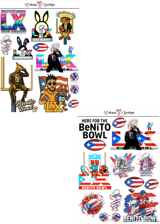 The Cuteness Journaling  Sticker Sheet | Cuteness Planner Stickers for Agendas, Planners, Notebooks, Dividers | BAD BUNNY