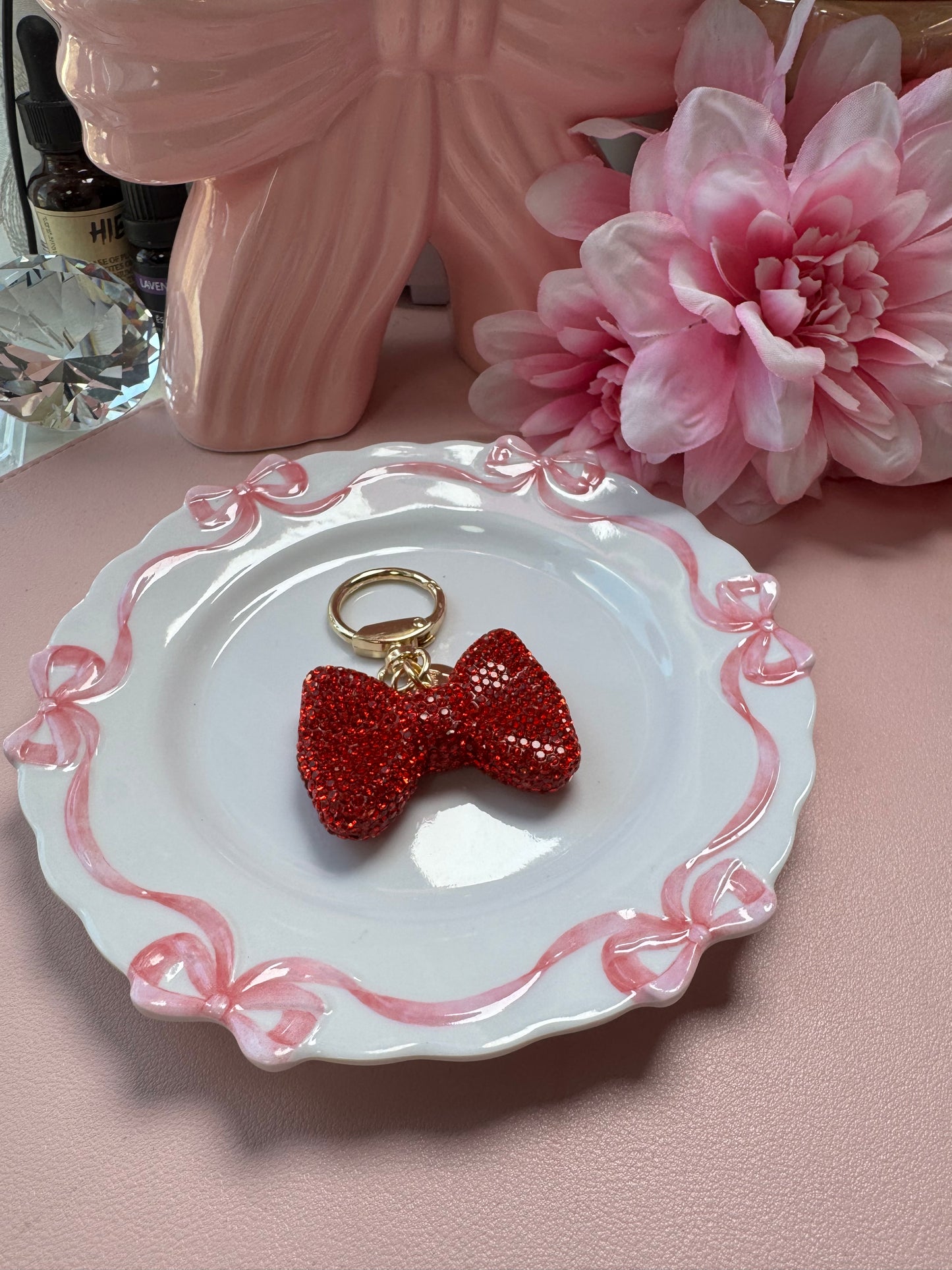 Cuteness Bow Keychains/Planner Charms