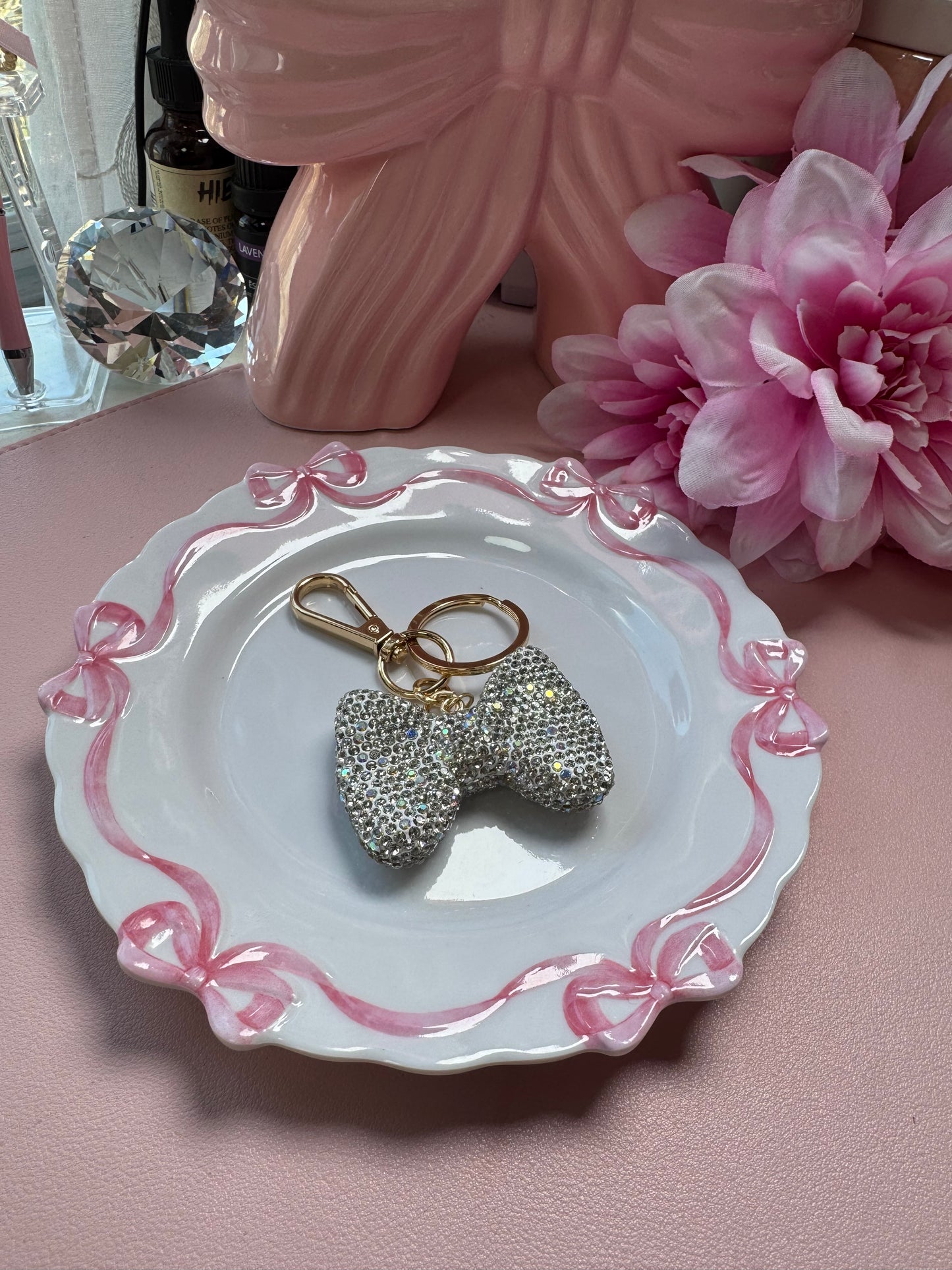 Cuteness Bow Keychains/Planner Charms