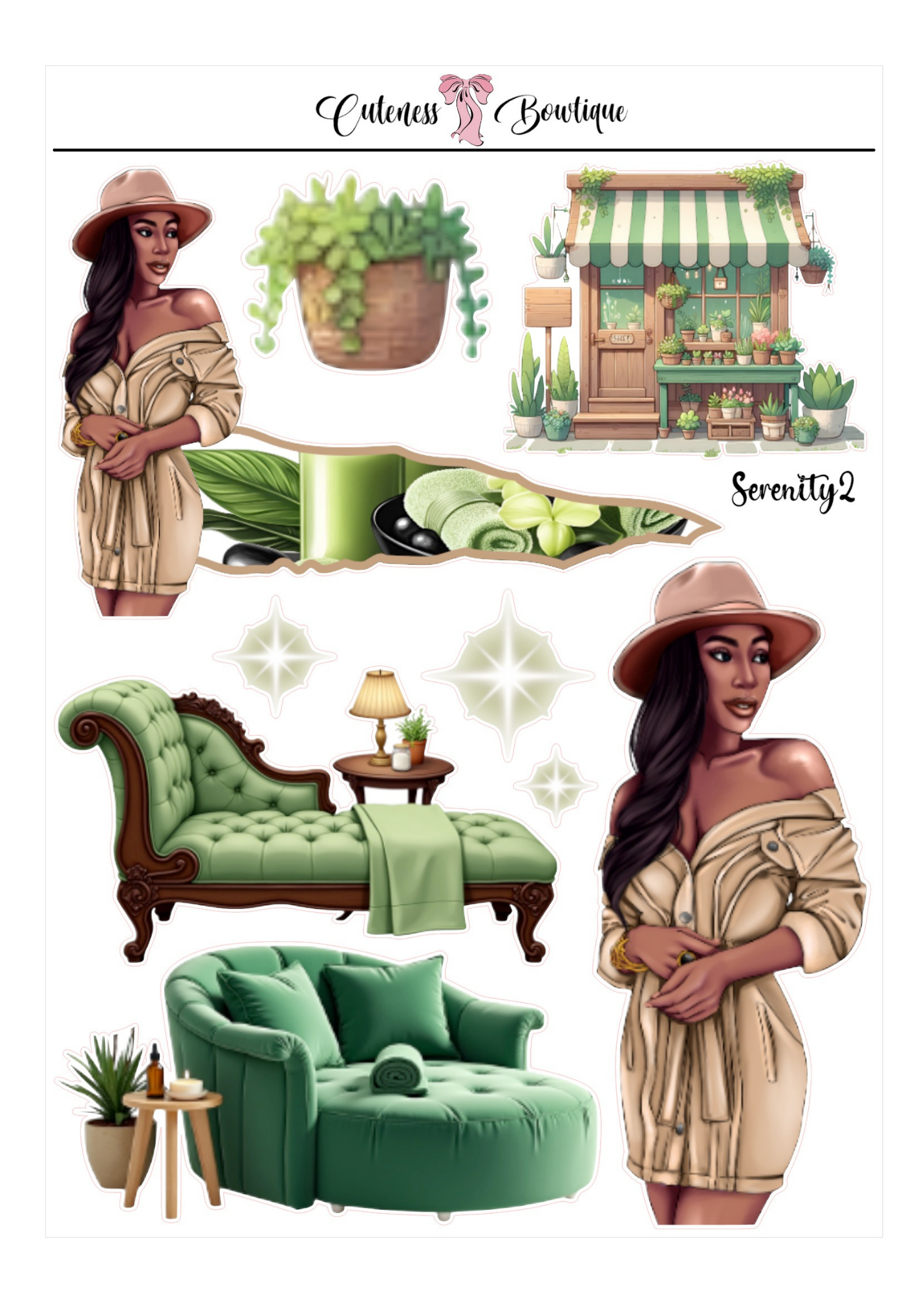 Serenity | Planner Dolls &amp; Matching Florals