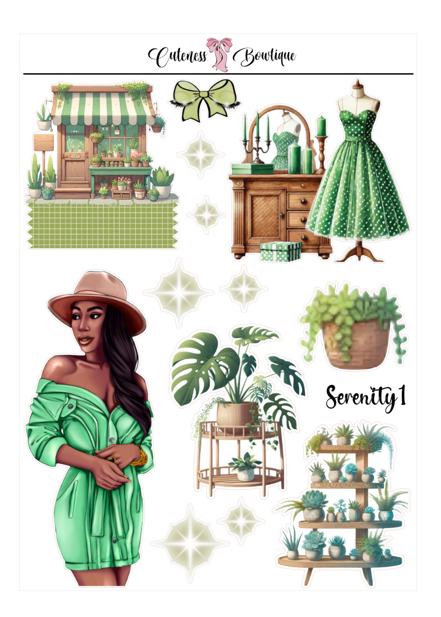 Serenity | Planner Dolls &amp; Matching Florals