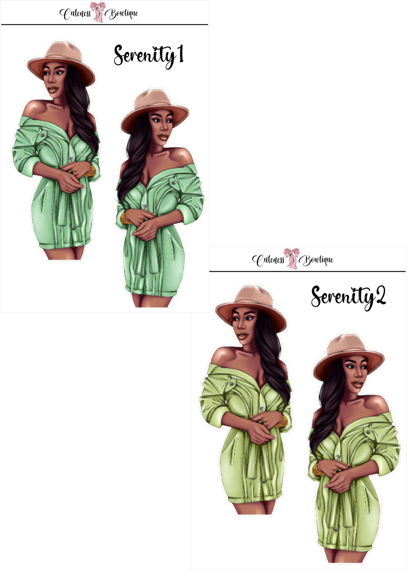Serenity | Planner Dolls &amp; Matching Florals