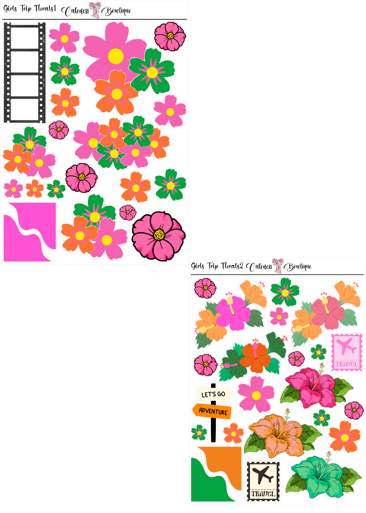 Girls Trip | Custom Planner Dolls & Matching Florals
