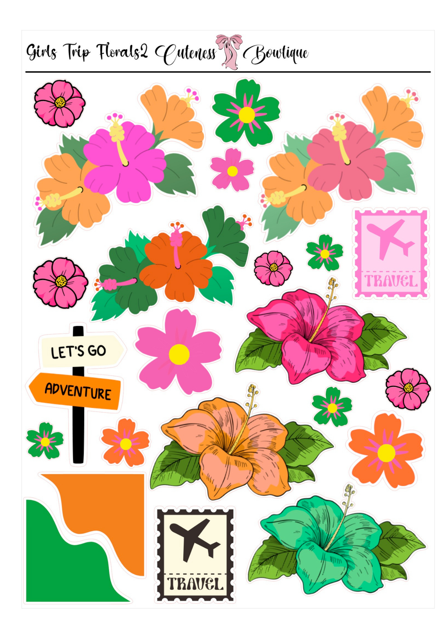 Girls Trip | Custom Planner Dolls & Matching Florals
