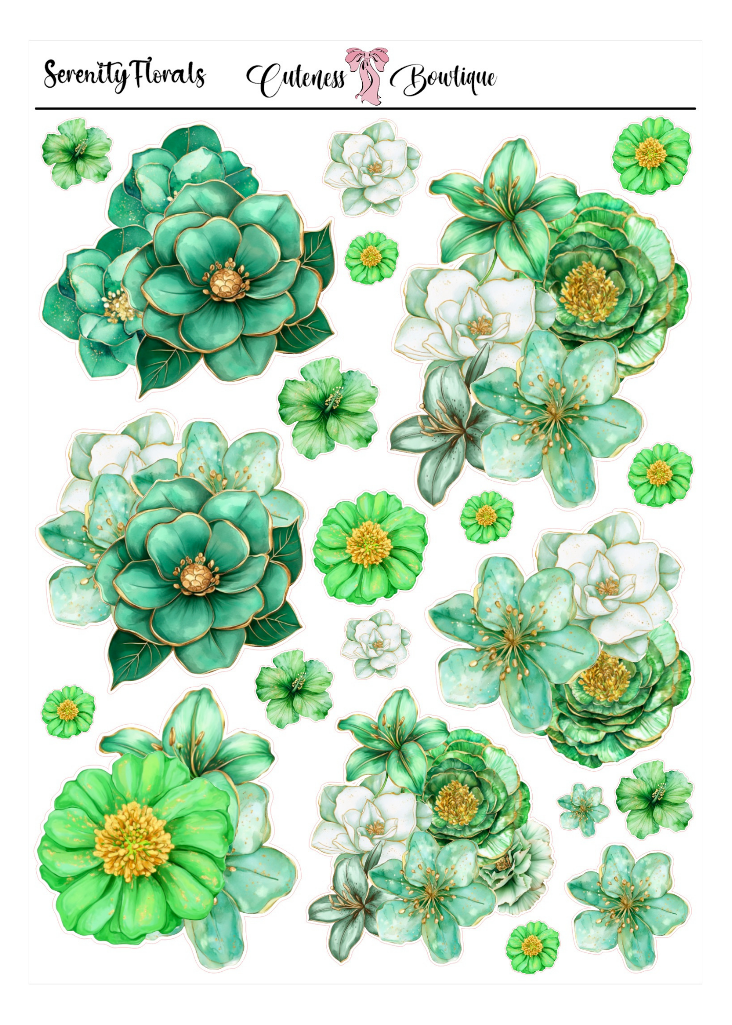 Serenity | Planner Dolls &amp; Matching Florals