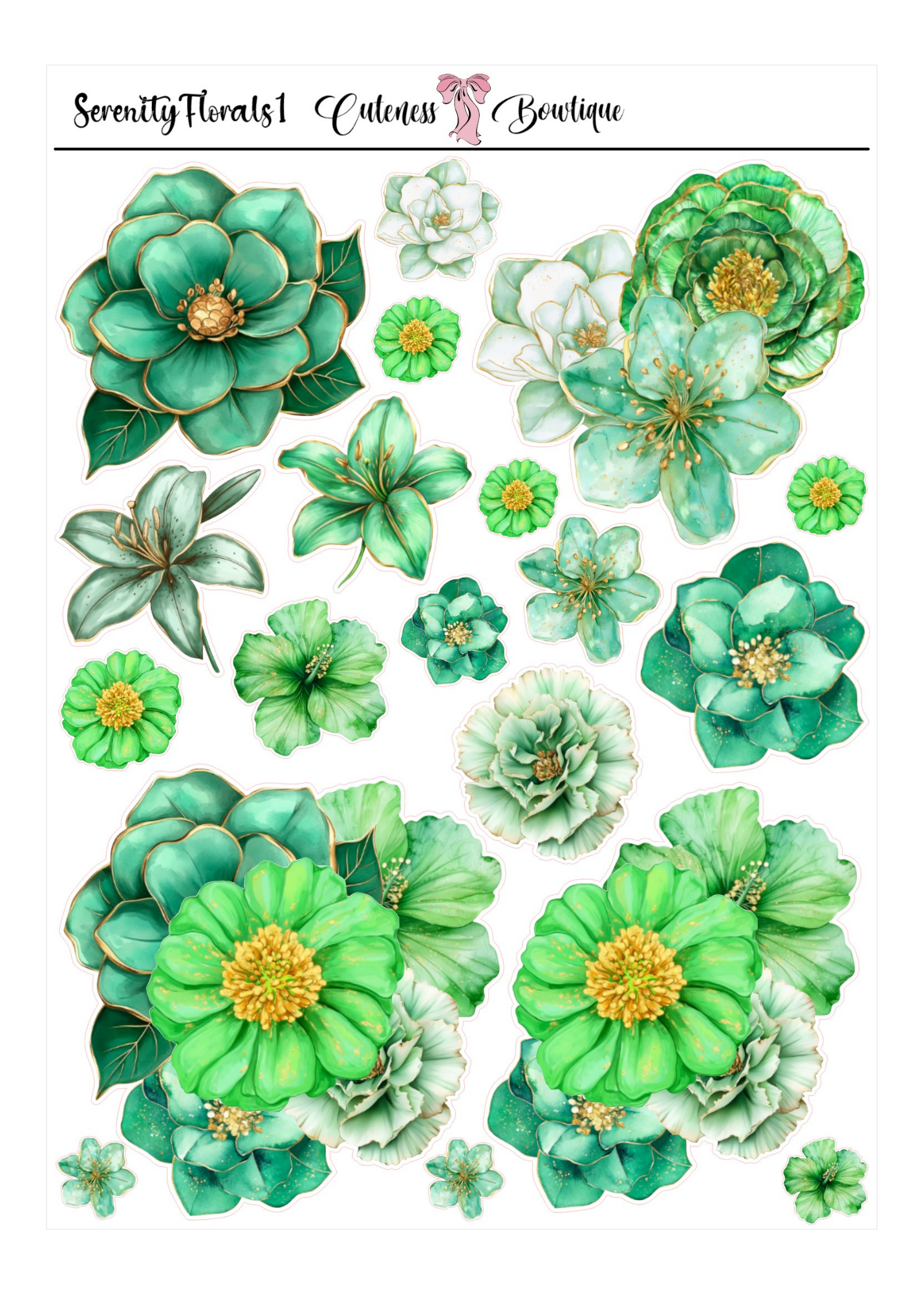 Serenity | Planner Dolls &amp; Matching Florals