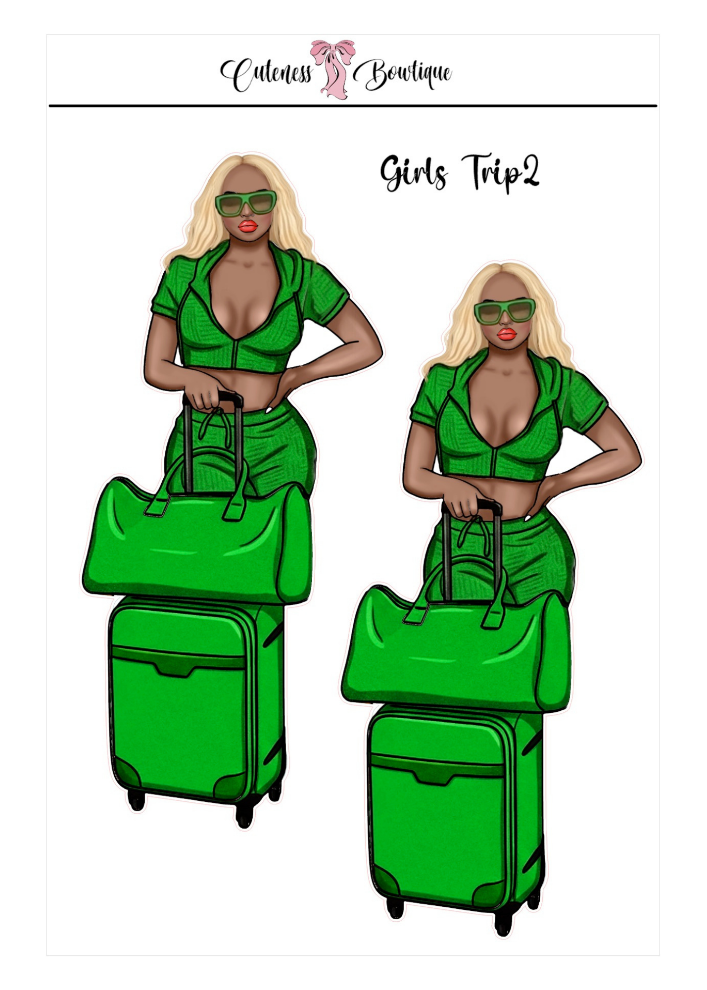 Girls Trip | Custom Planner Dolls & Matching Florals