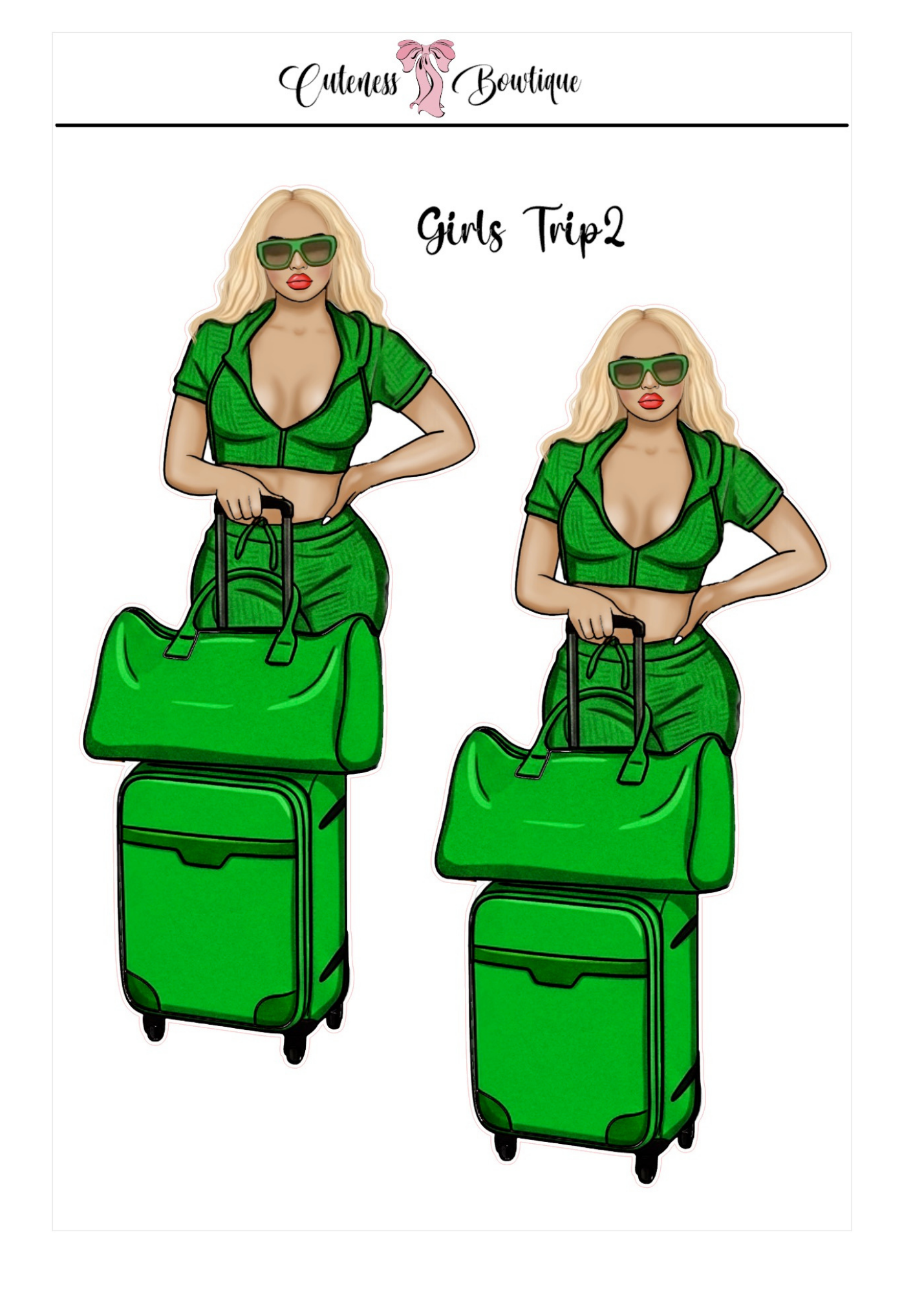 Girls Trip | Custom Planner Dolls & Matching Florals