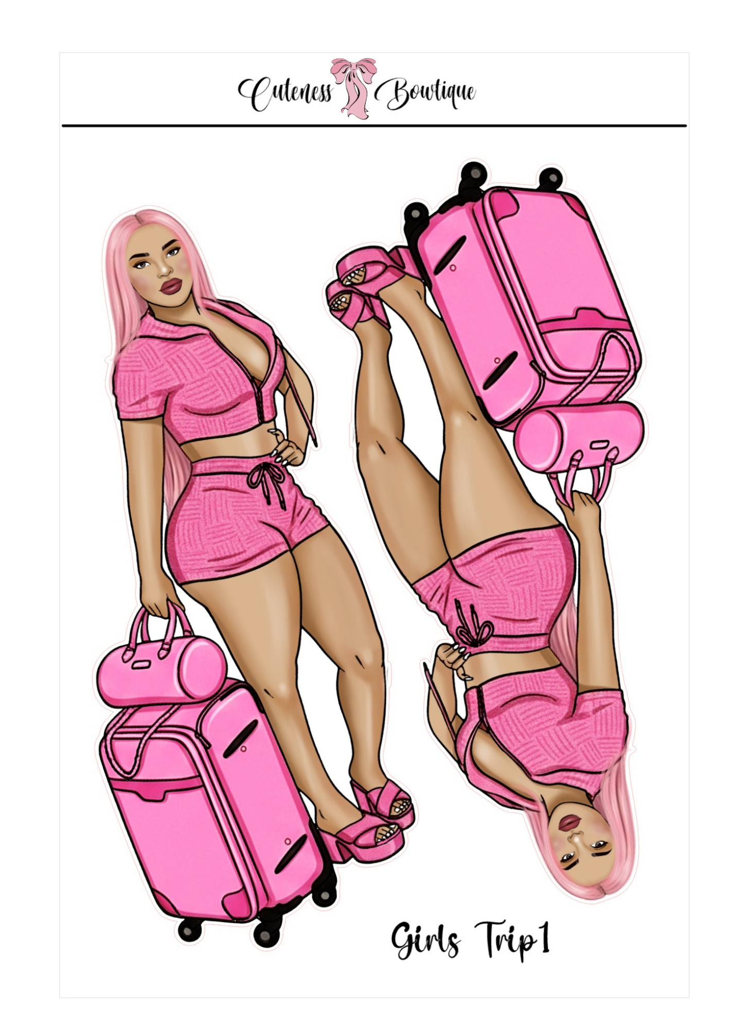 Girls Trip | Custom Planner Dolls & Matching Florals