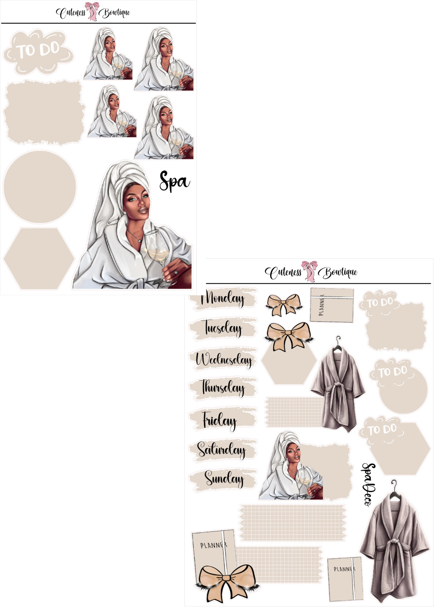 Spa Day | Planner Deco &amp; Dolls