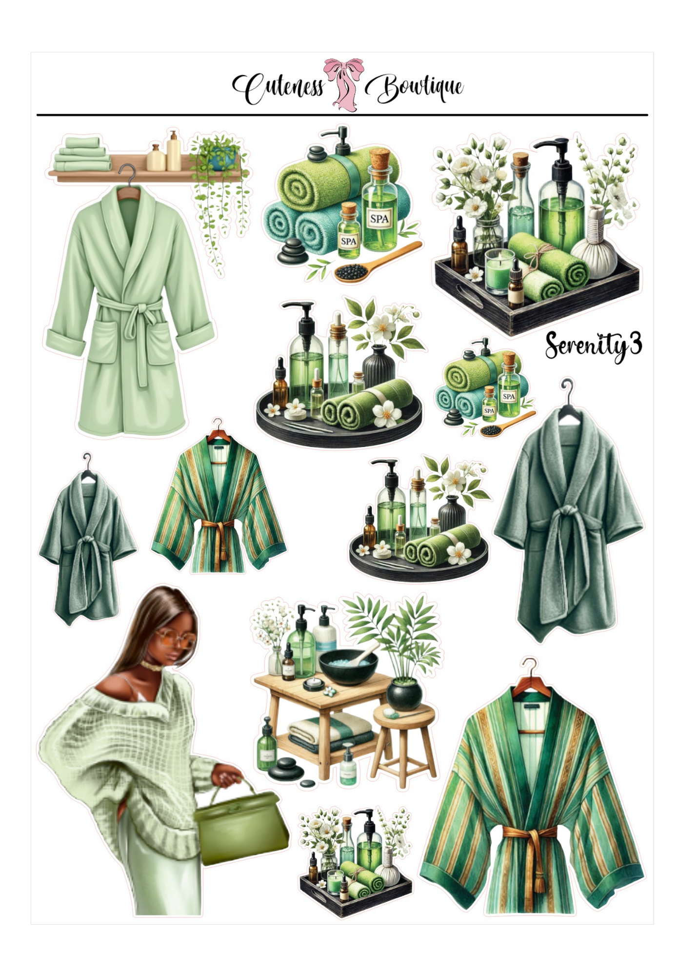 Serenity | Planner Dolls &amp; Matching Florals