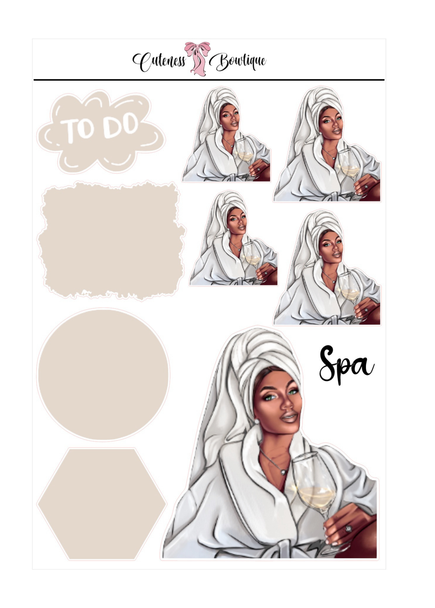 Spa Day | Planner Deco &amp; Dolls