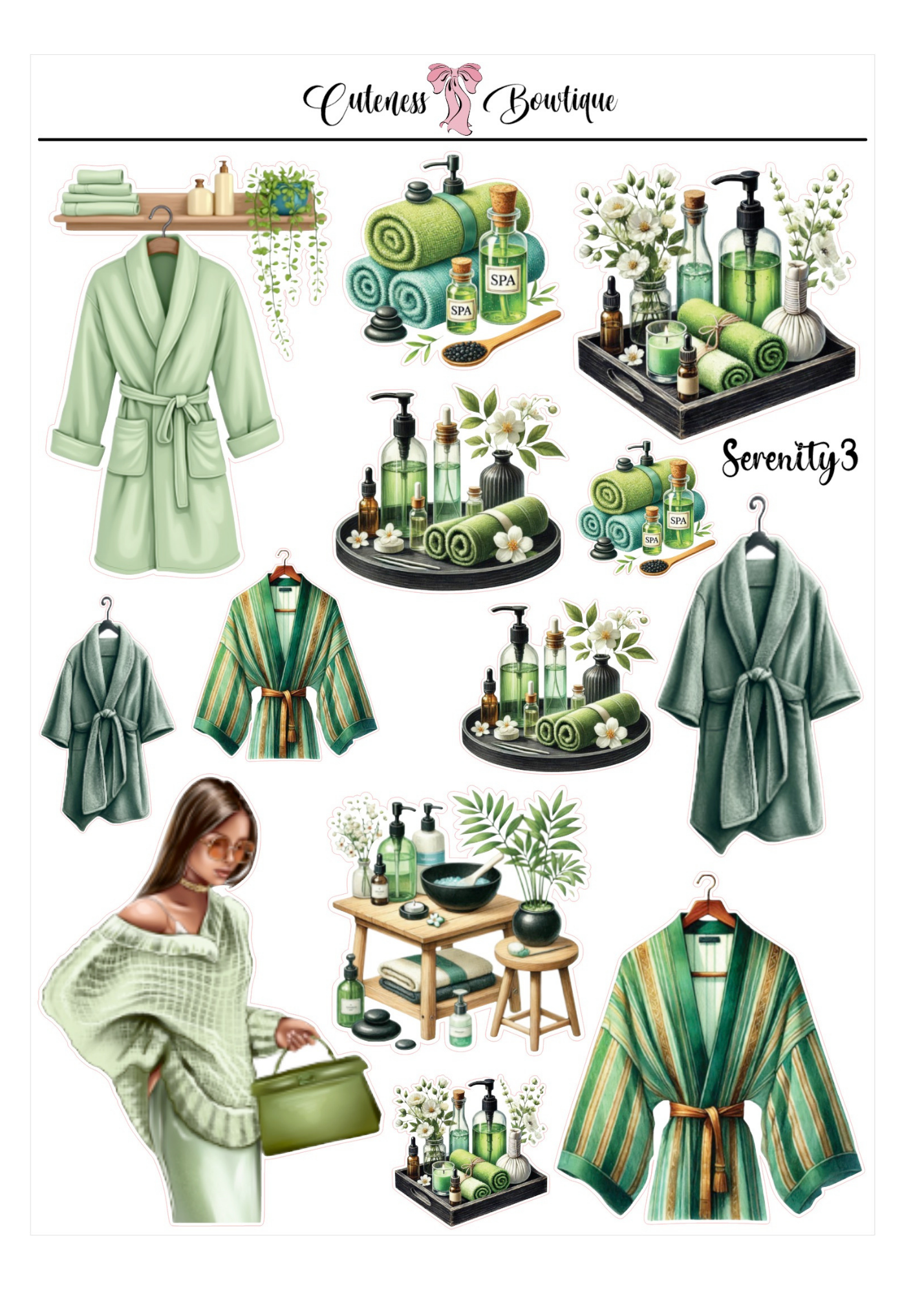 Serenity | Planner Dolls &amp; Matching Florals