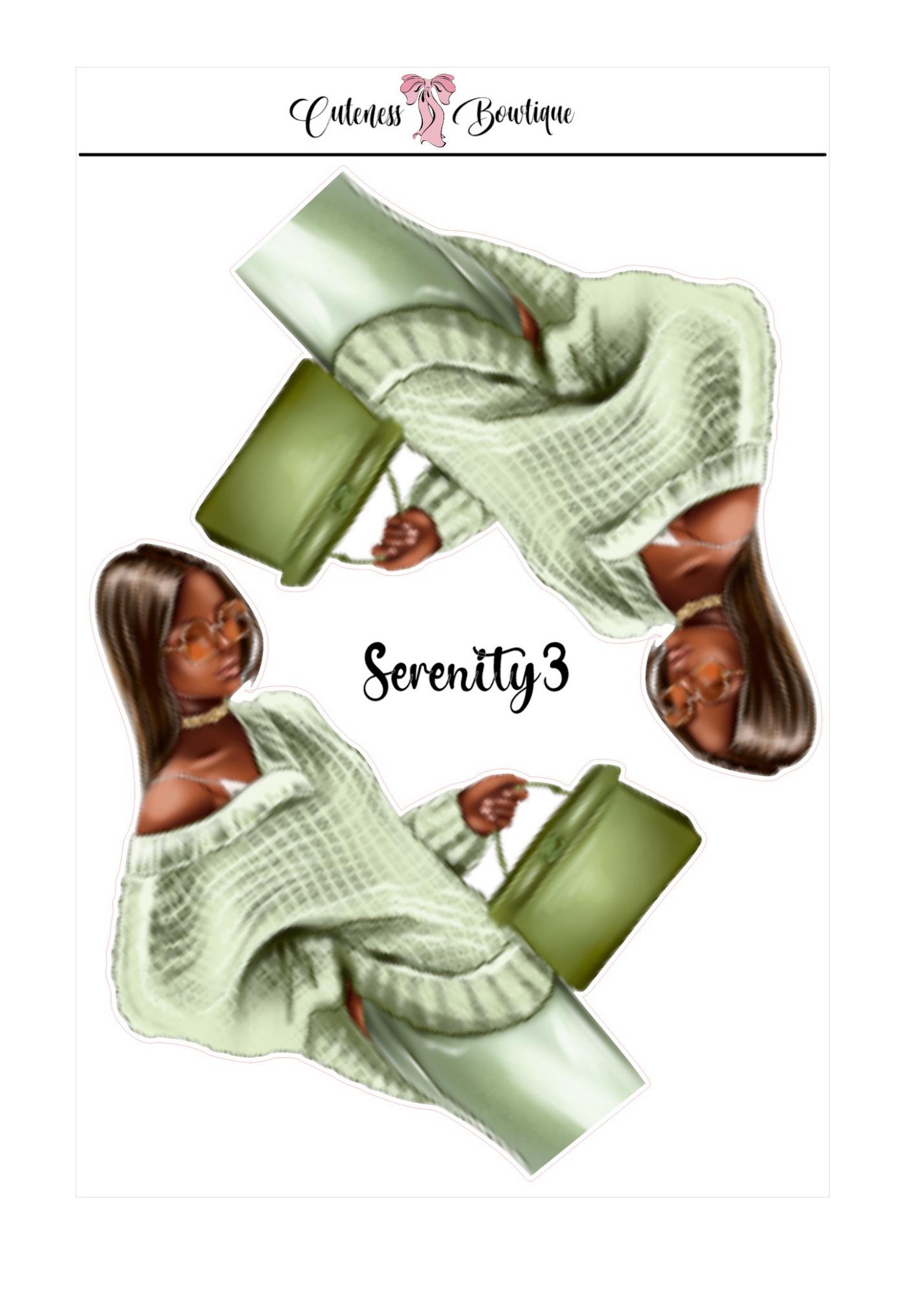 Serenity | Planner Dolls &amp; Matching Florals