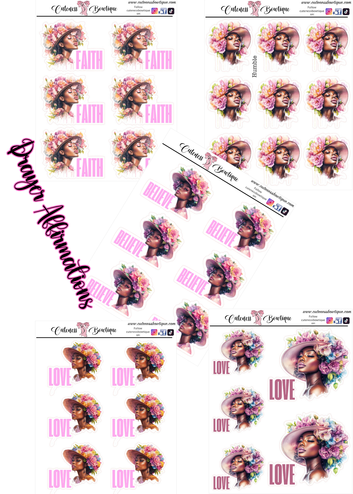 The WAR BINDER Collection Sticker Sheet | Cuteness Planner Stickers for Agendas, Planners, Notebooks, Dividers |
