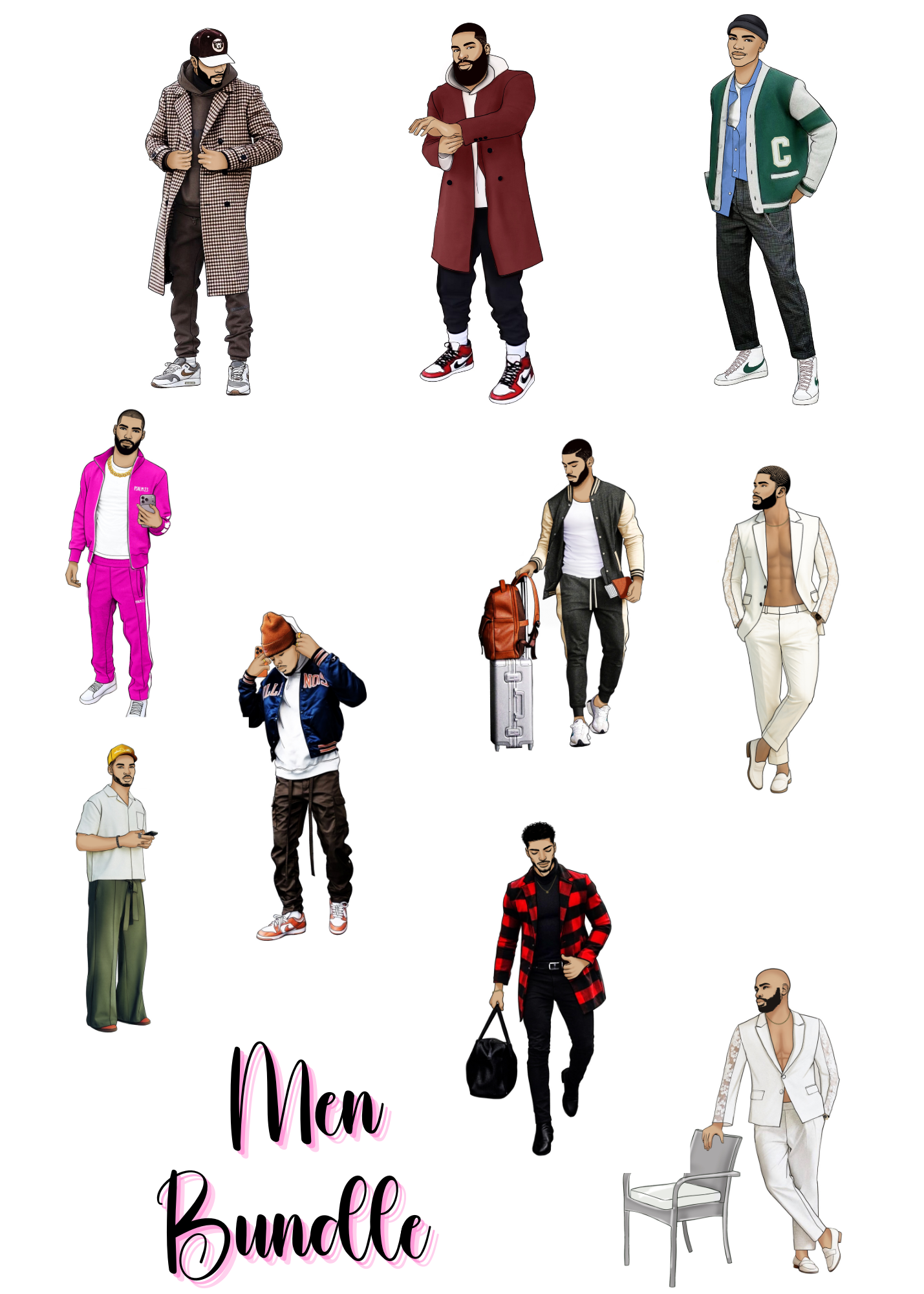  The Cuteness Squad Custom Sticker Sheet | Cuteness Planner Stickers for Agendas, Planners, Notebooks, Dividers | FLETCHER, GRANT, JAIMIE, JAMON, LUCAS, MEHKI, RAHEEM, THEO, TRISTIAN, NYKEEM