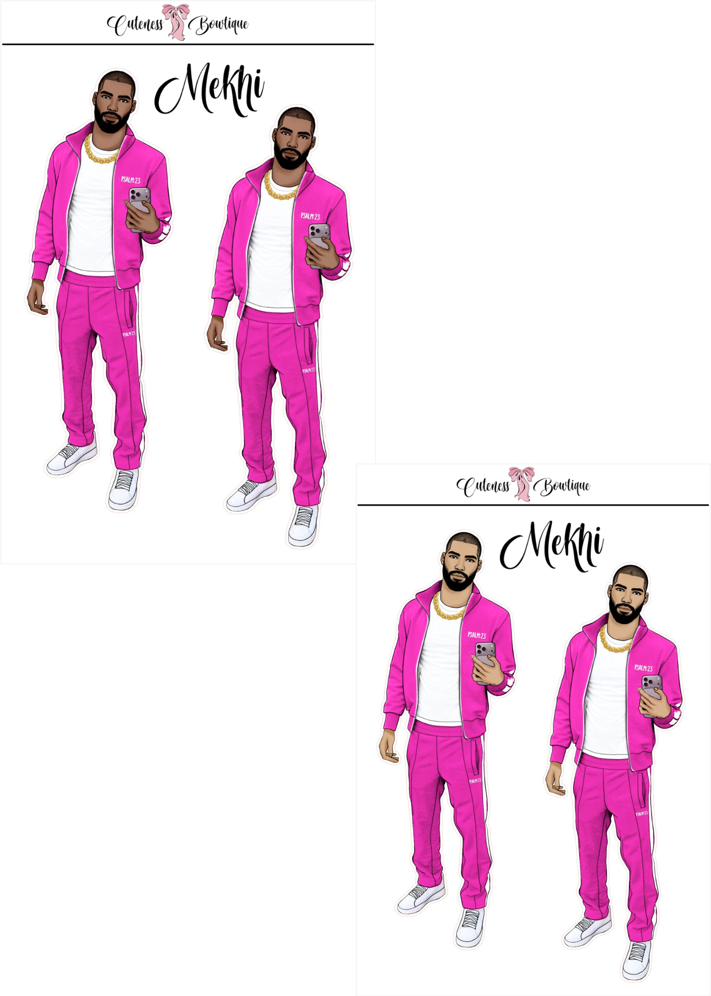  The Cuteness Squad Custom Sticker Sheet | Cuteness Planner Stickers for Agendas, Planners, Notebooks, Dividers | FLETCHER, GRANT, JAIMIE, JAMON, LUCAS, MEHKI, RAHEEM, THEO, TRISTIAN, NYKEEM