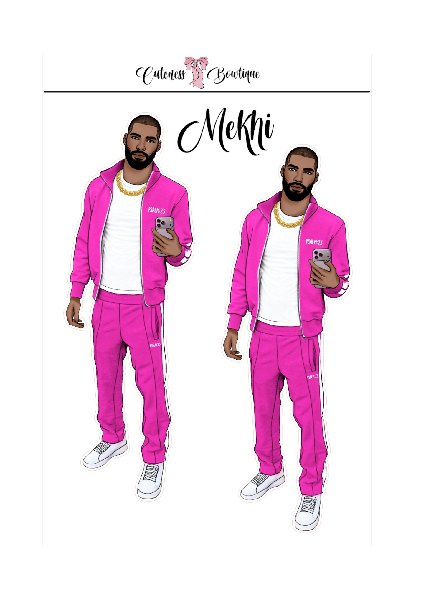  The Cuteness Squad Custom Sticker Sheet | Cuteness Planner Stickers for Agendas, Planners, Notebooks, Dividers | FLETCHER, GRANT, JAIMIE, JAMON, LUCAS, MEHKI, RAHEEM, THEO, TRISTIAN, NYKEEM