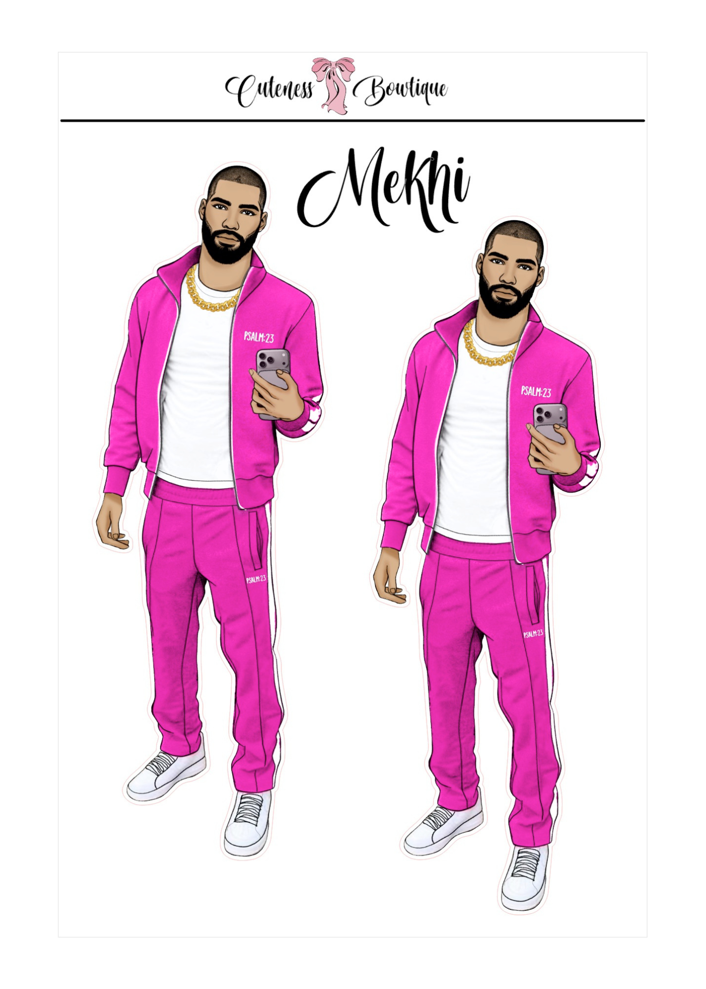  The Cuteness Squad Custom Sticker Sheet | Cuteness Planner Stickers for Agendas, Planners, Notebooks, Dividers | FLETCHER, GRANT, JAIMIE, JAMON, LUCAS, MEHKI, RAHEEM, THEO, TRISTIAN, NYKEEM