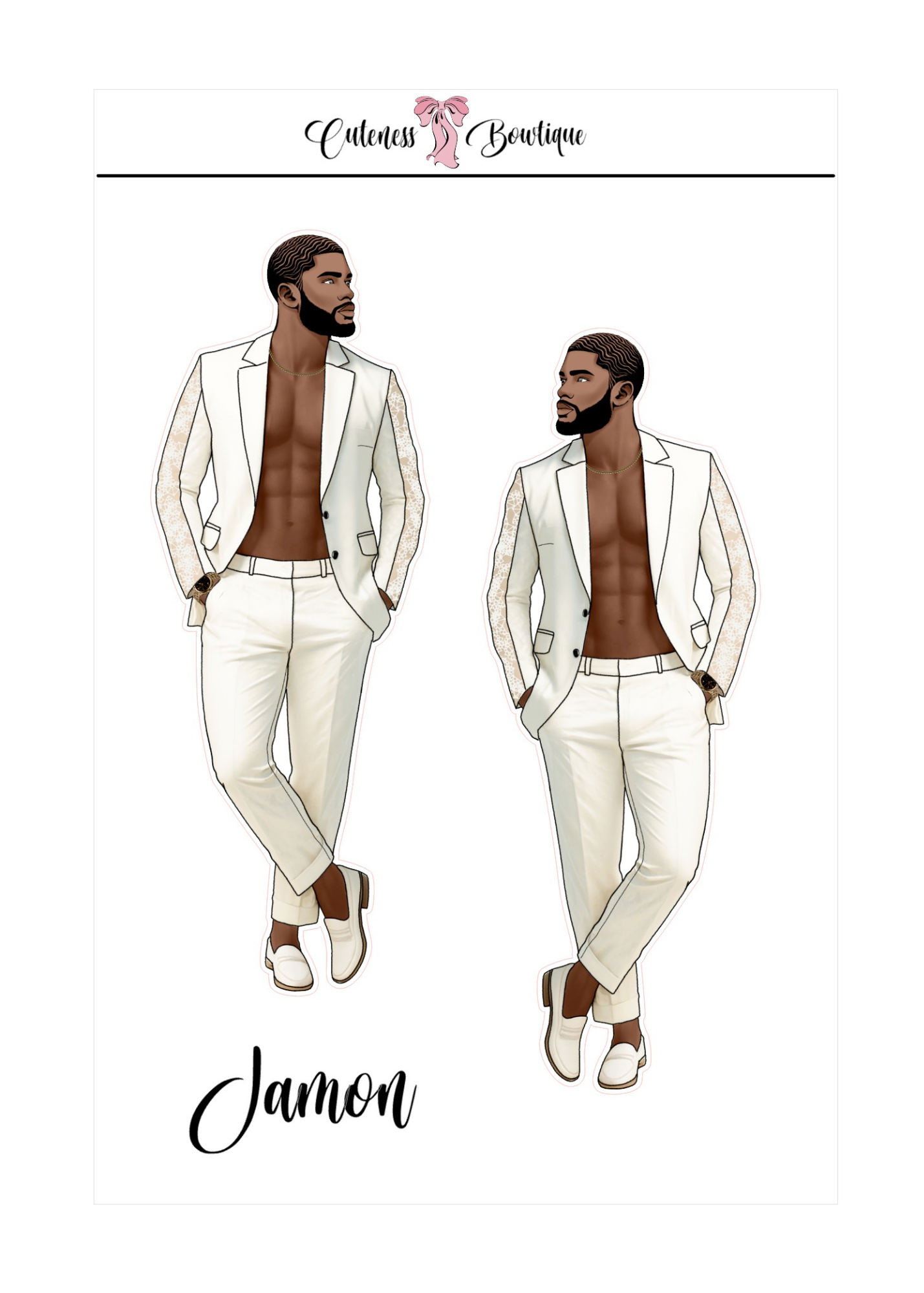  The Cuteness Squad Custom Sticker Sheet | Cuteness Planner Stickers for Agendas, Planners, Notebooks, Dividers | FLETCHER, GRANT, JAIMIE, JAMON, LUCAS, MEHKI, RAHEEM, THEO, TRISTIAN, NYKEEM