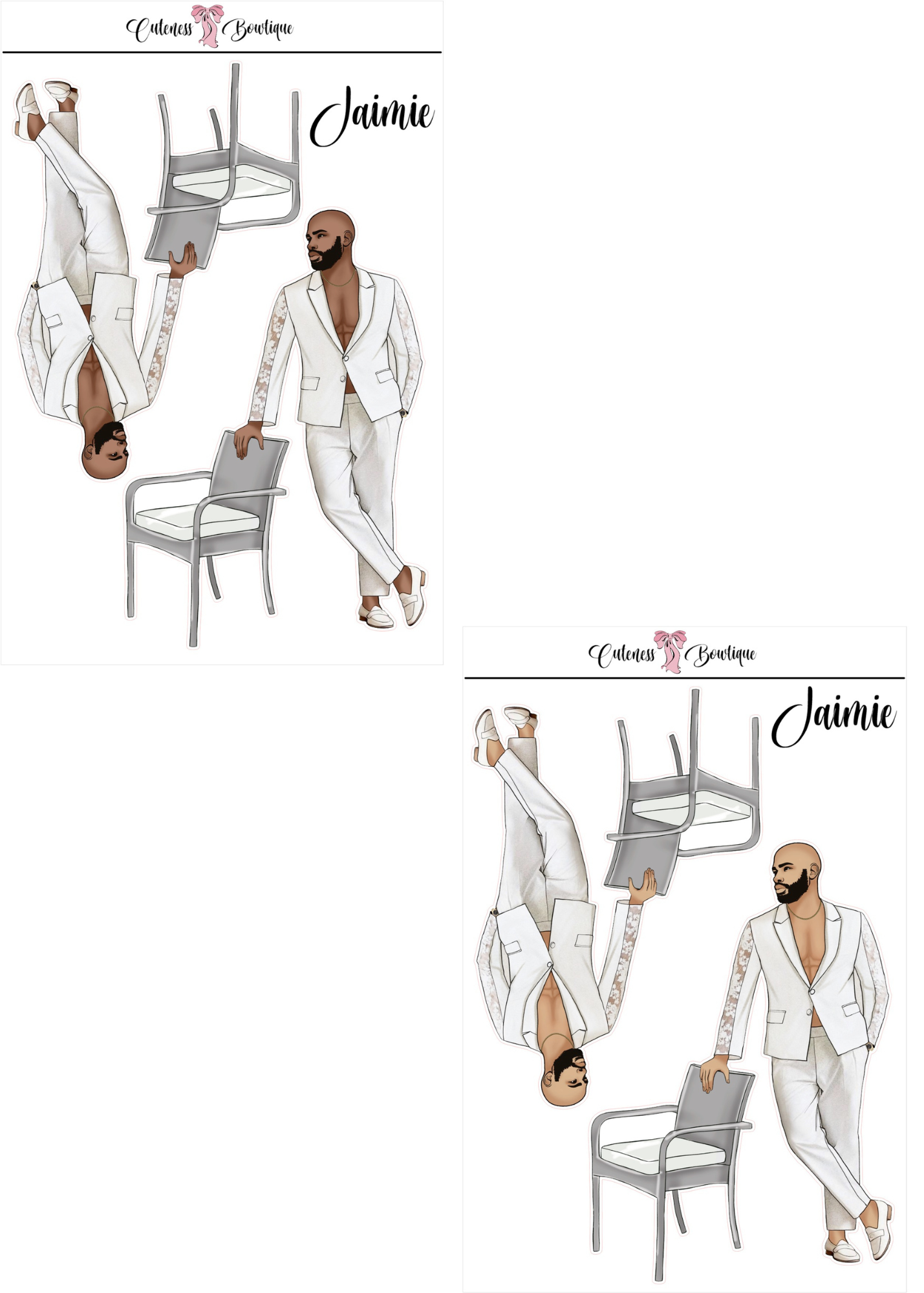  The Cuteness Squad Custom Sticker Sheet | Cuteness Planner Stickers for Agendas, Planners, Notebooks, Dividers | FLETCHER, GRANT, JAIMIE, JAMON, LUCAS, MEHKI, RAHEEM, THEO, TRISTIAN, NYKEEM