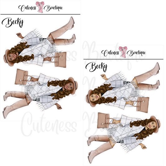 The Cuteness Squad Sticker Sheet | Cuteness Planner Stickers for Agendas, Planners, Notebooks, Dividers | BECKY